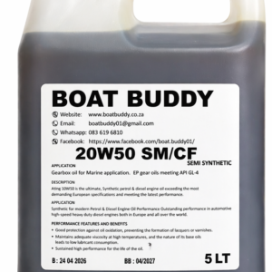 BOAT BUDDY 20W50 SM/CF SYN BLEND 5L