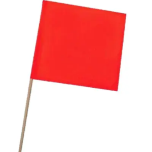 SKIERS FLAG RED 500 X 500
