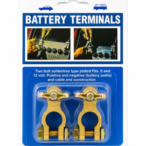 BRASS BATTERY TERMINAL SET